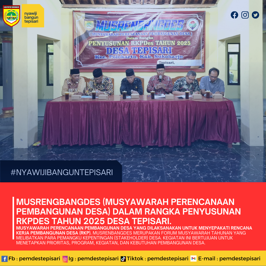 MUSRENGBANGDES RKPDES DESA TEPISARI TAHUN 2025